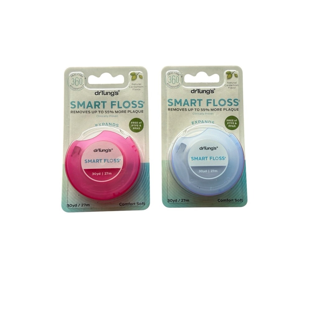 Dr. Tung's Smart Floss Natural Cardamom/Assorted Colors 2 count